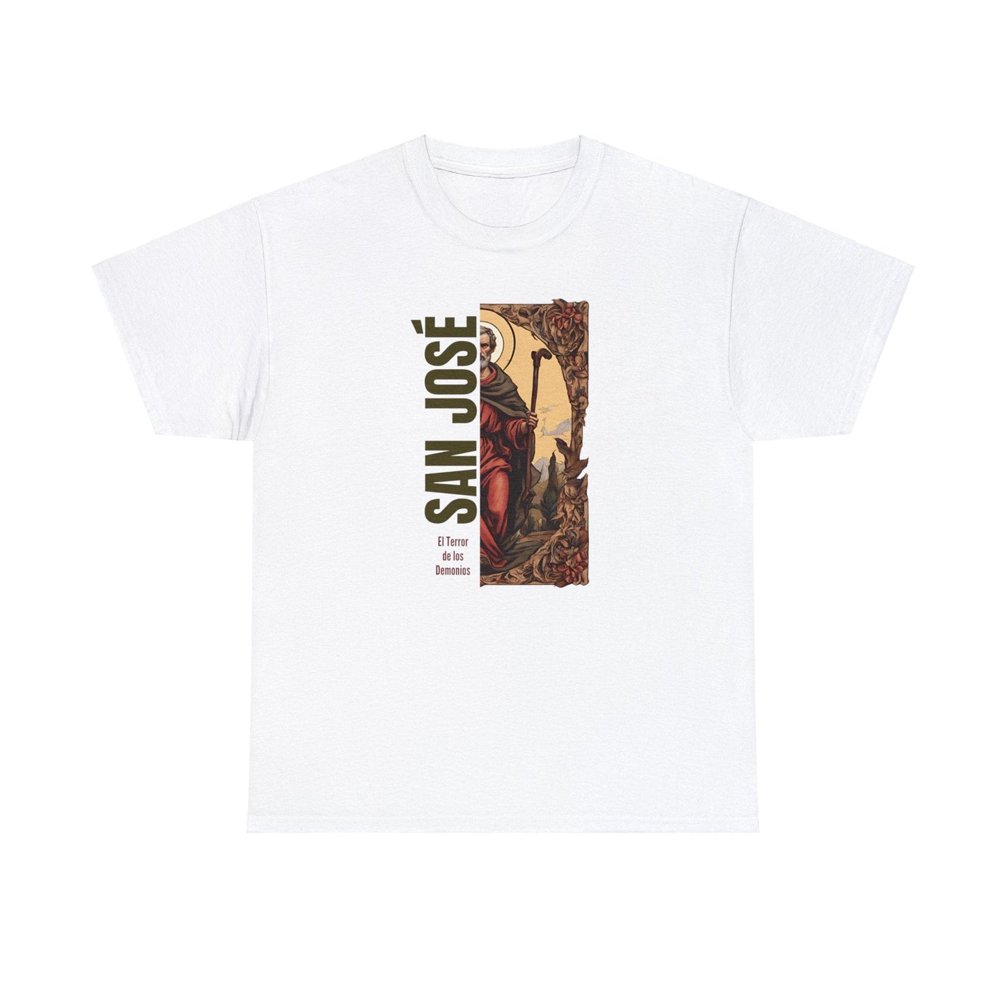 Saint Joseph Terror of Demons Catholic T-shirt | Camiseta de San Jose