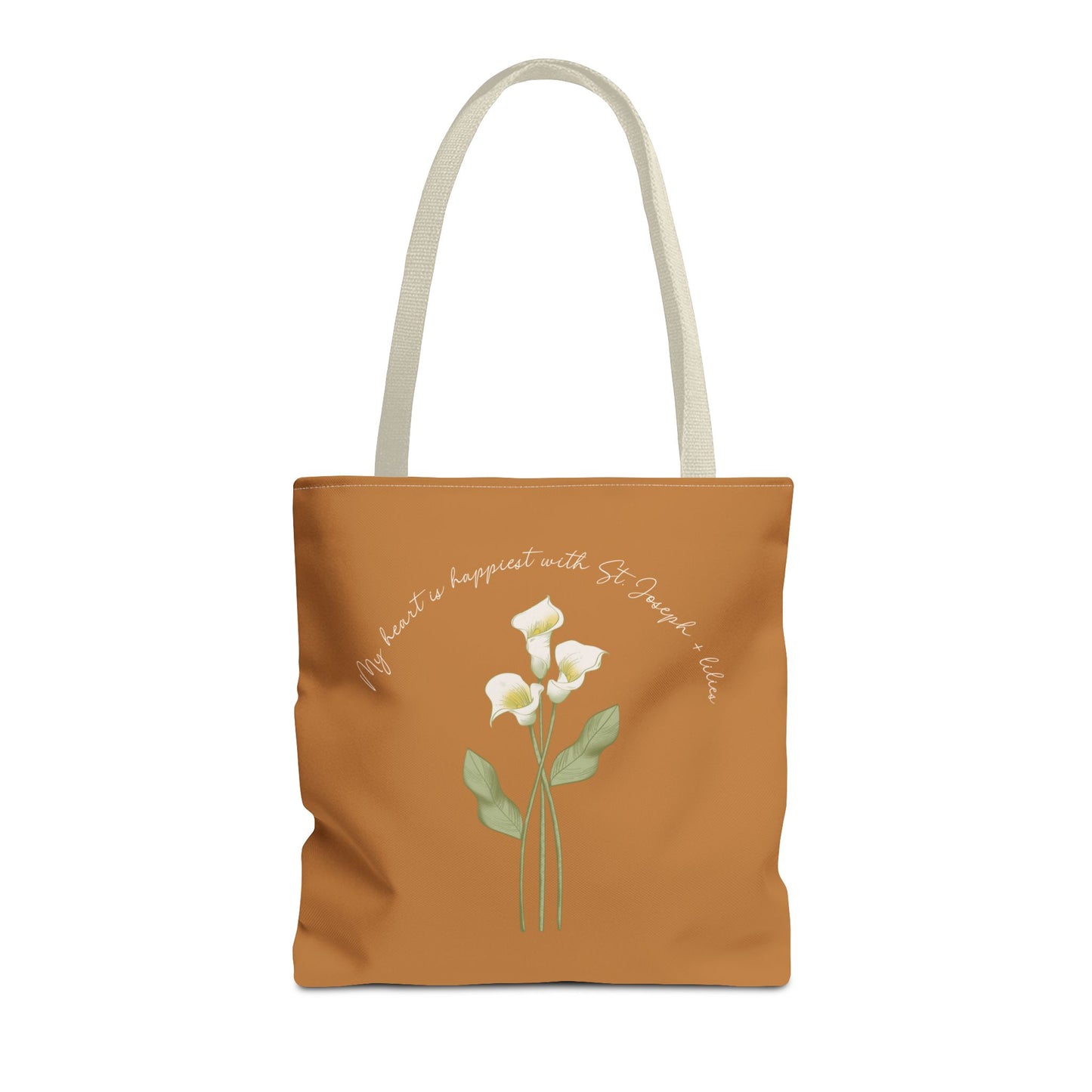 Saint Joseph + Lilies Tote Bag (AOP)