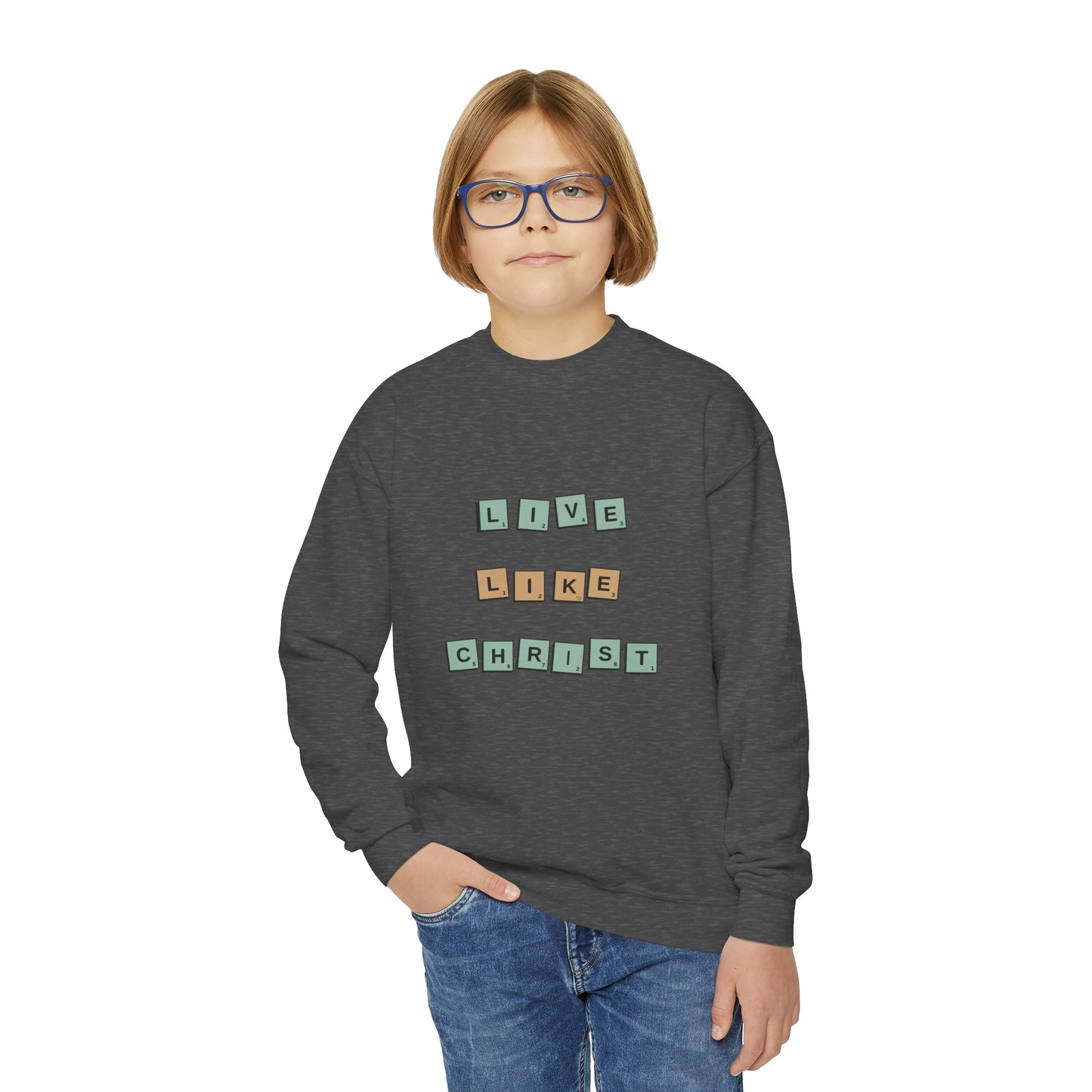 Live Like Christ Youth Crewneck Sweatshirt