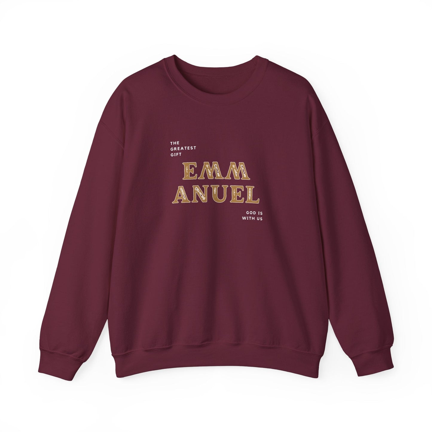 Emmanuel God is with Us Catholic Bible Sweatshirt