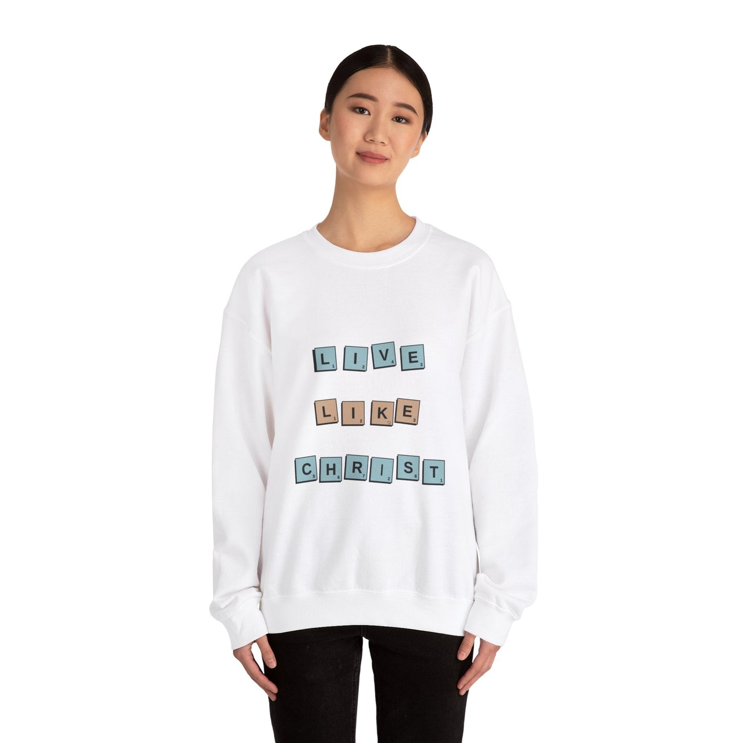 Live Like Christ Heavy Blend™ Crewneck Sweatshirt