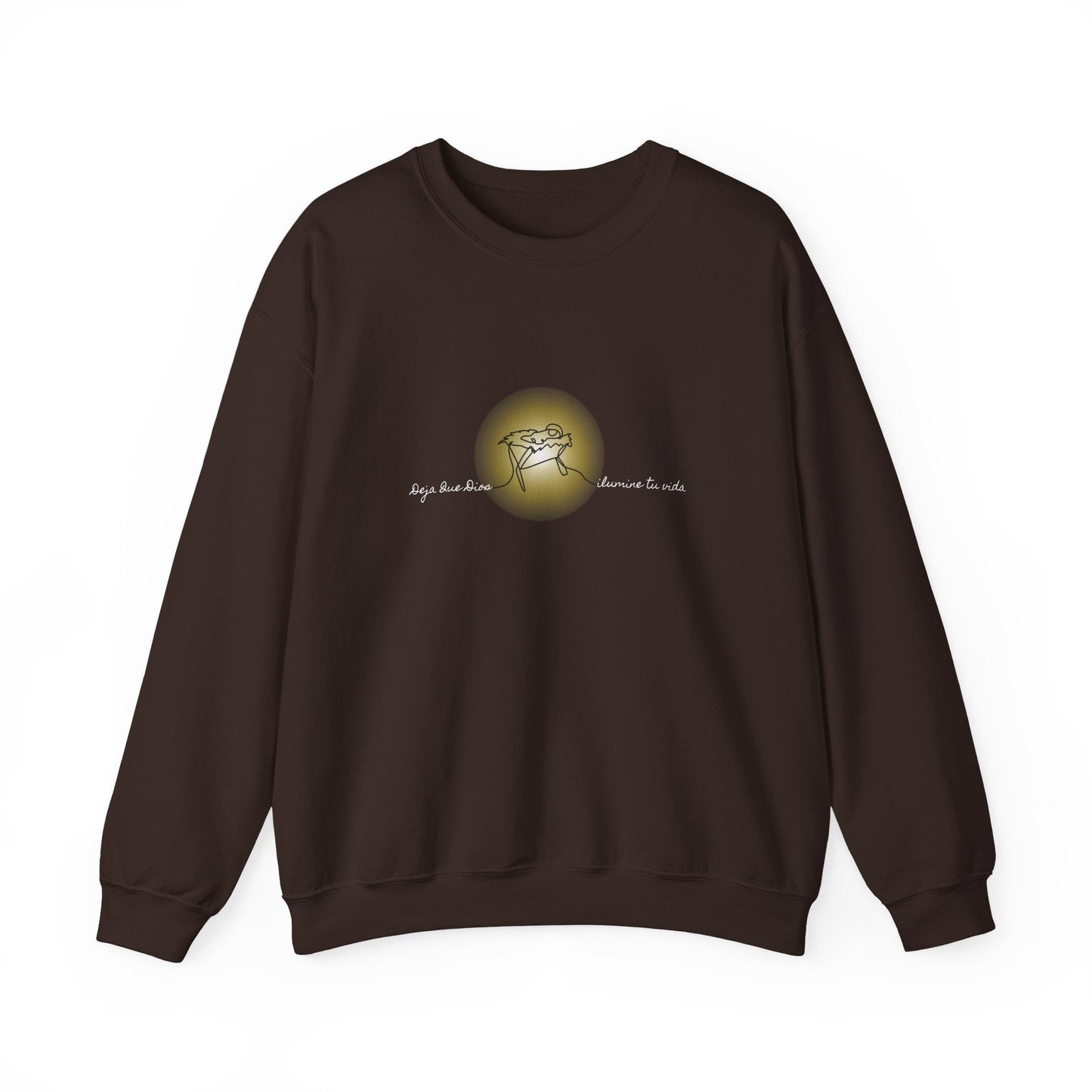 Catholic Christmas Sweatshirt - Dios Illumina Tu Vida