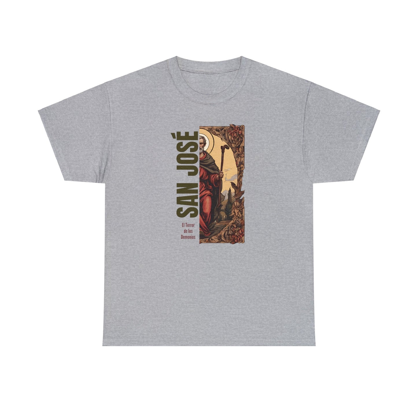 Saint Joseph Terror of Demons Catholic T-shirt | Camiseta de San Jose