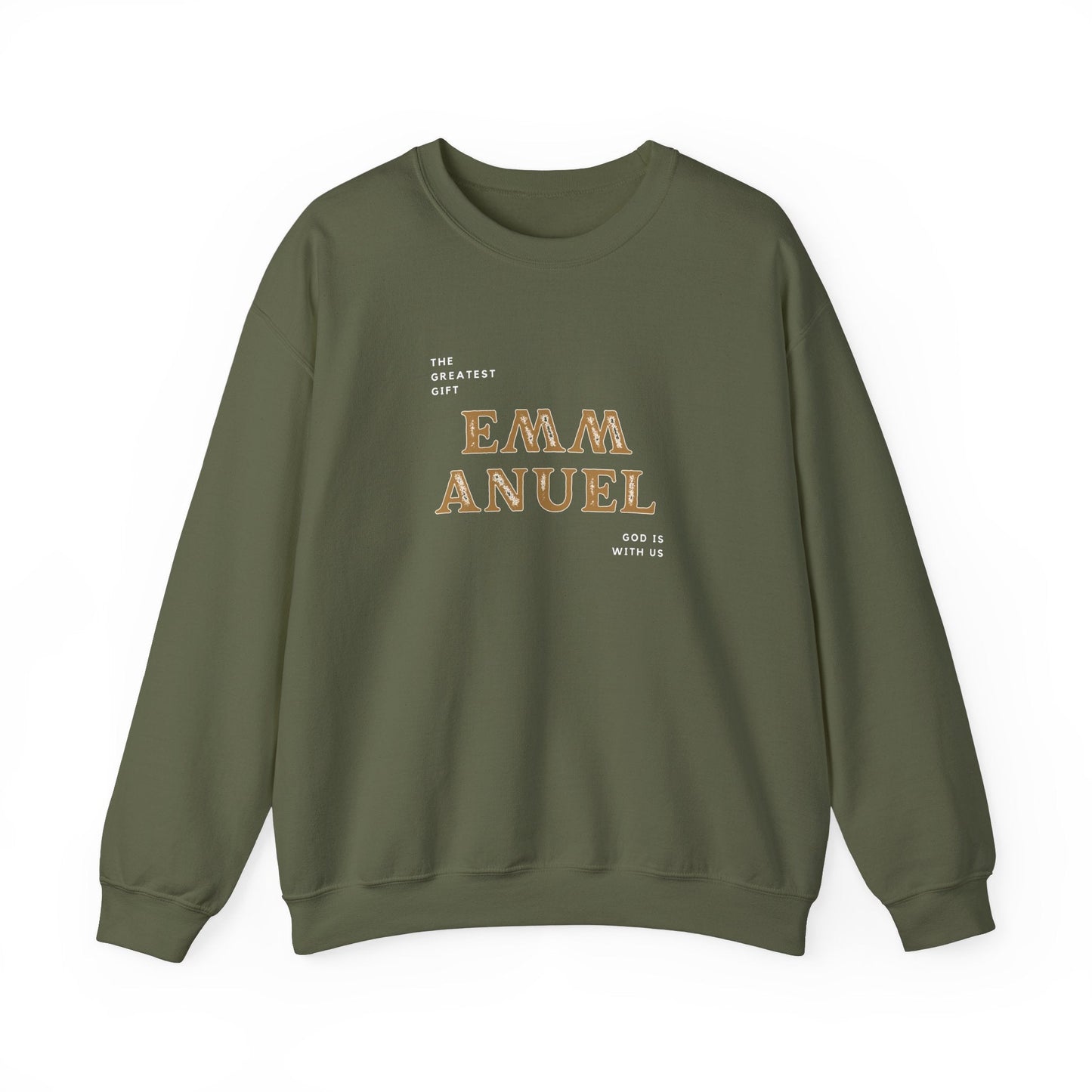 Emmanuel God is with Us Catholic Bible Sweatshirt