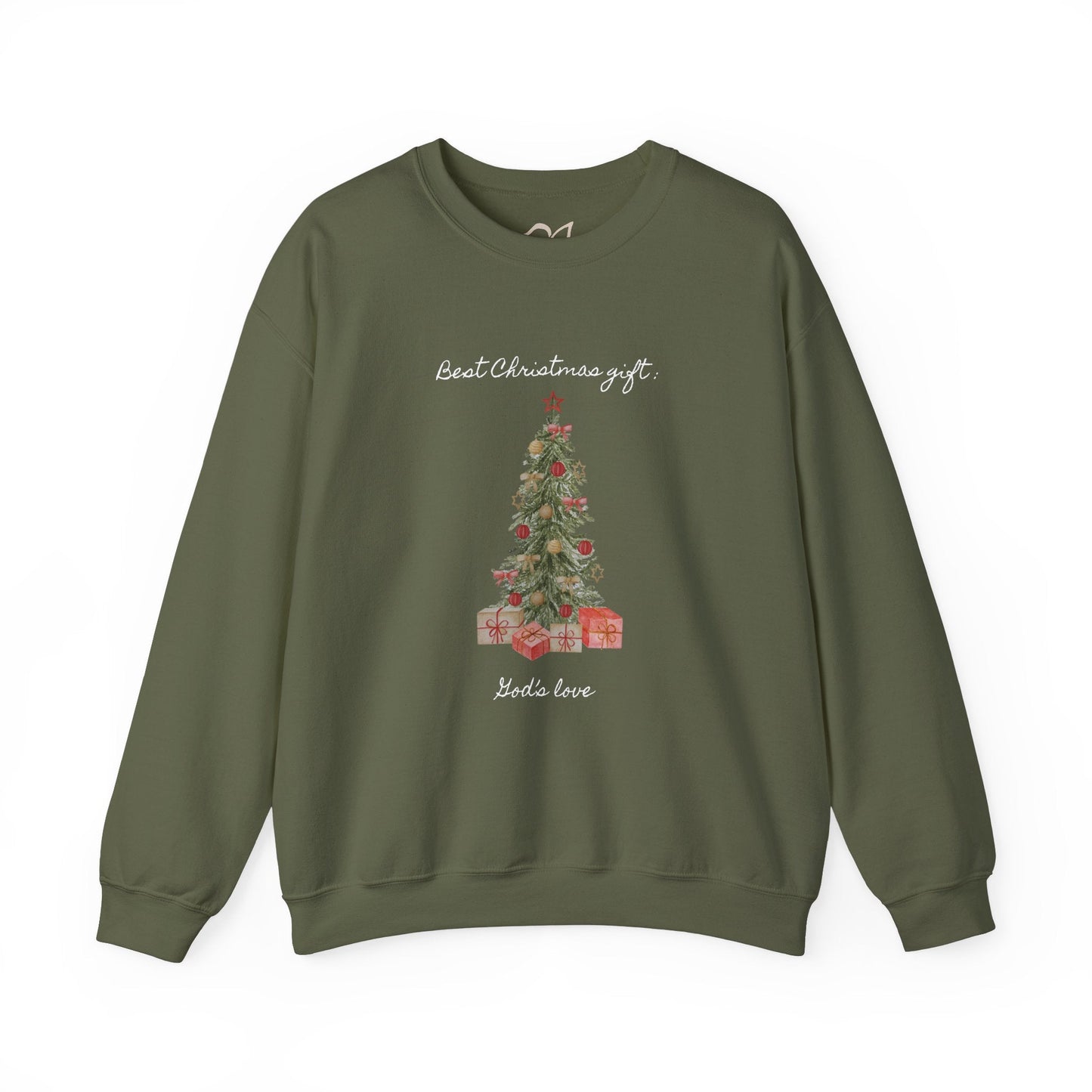 God's Gift Under the Christmas Tree Crewneck Sweatshirt