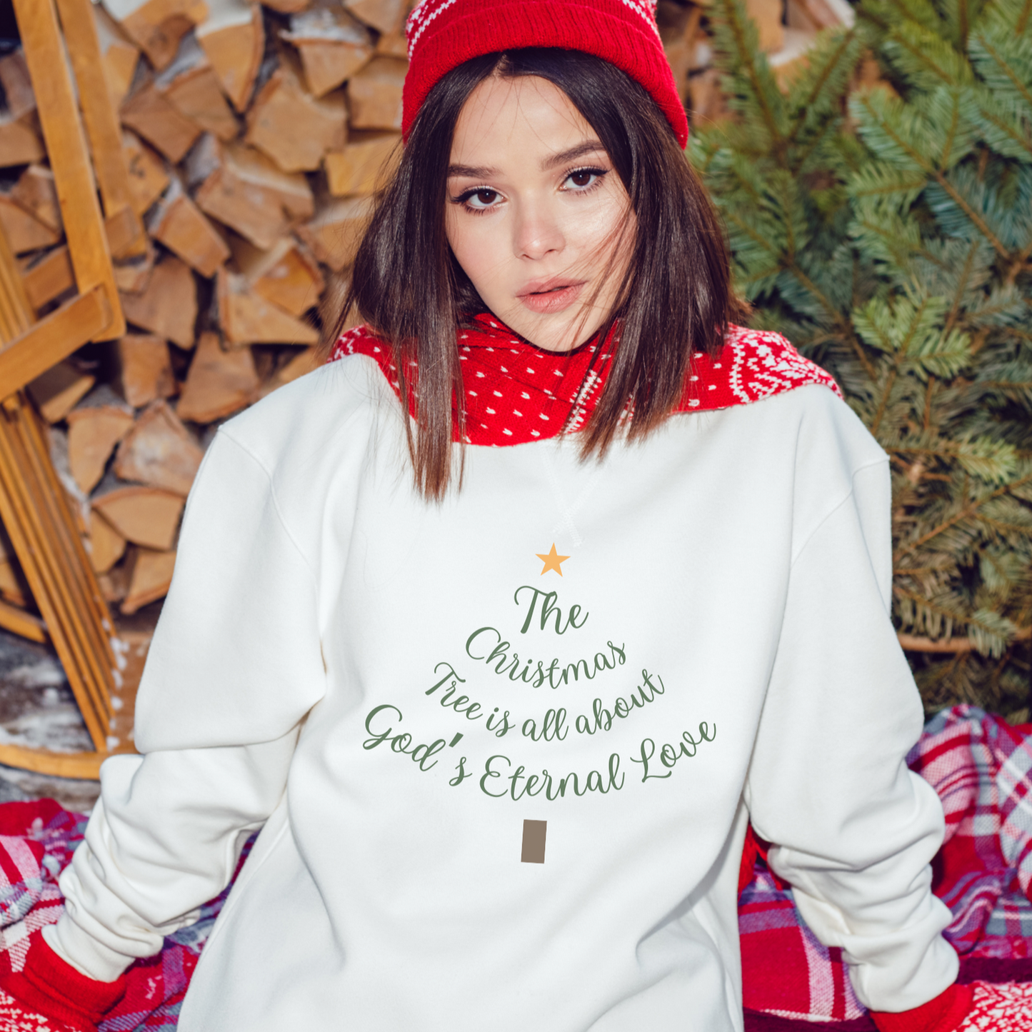 The Secret of the Christmas Tree Crewneck Sweatshirt