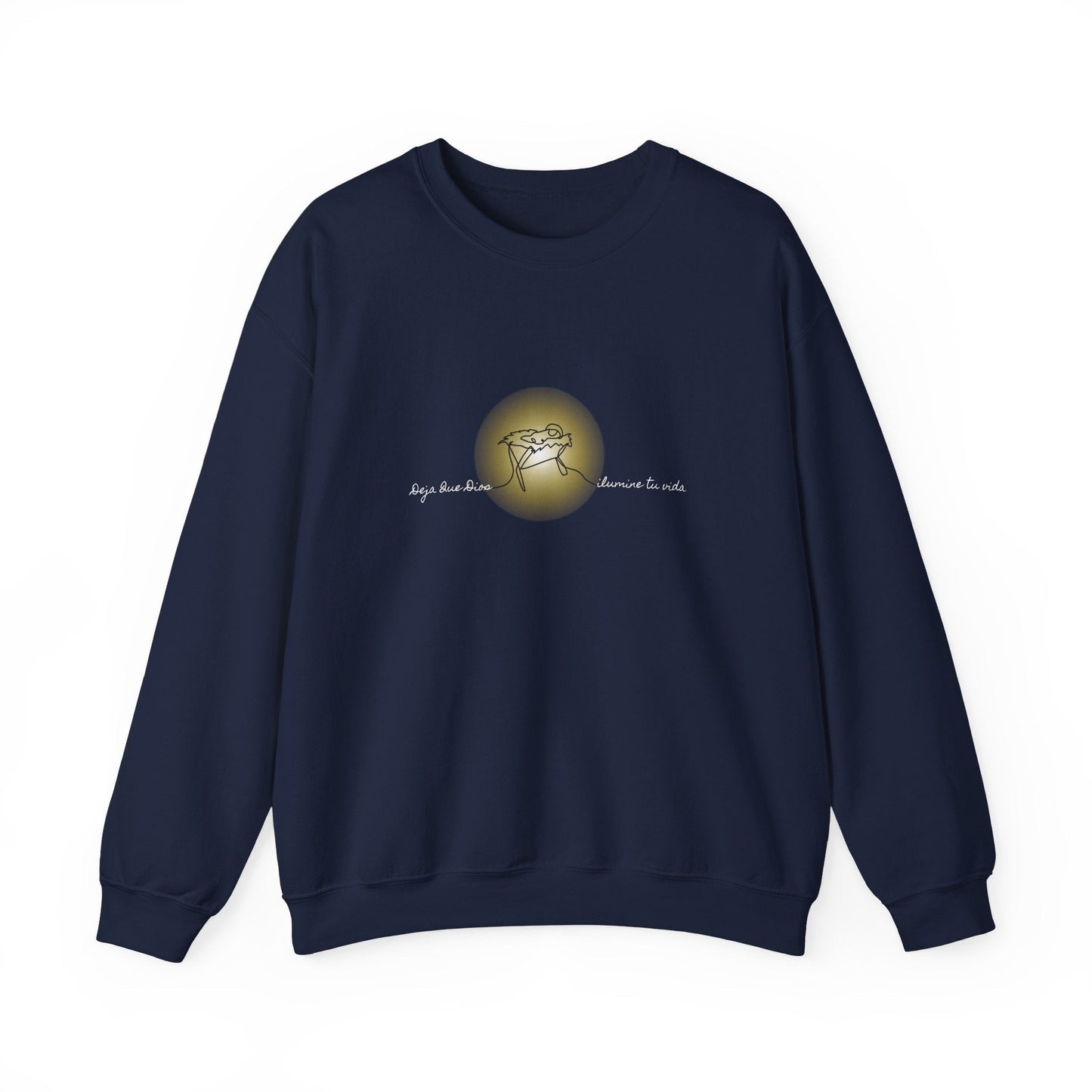 Catholic Christmas Sweatshirt - Dios Illumina Tu Vida