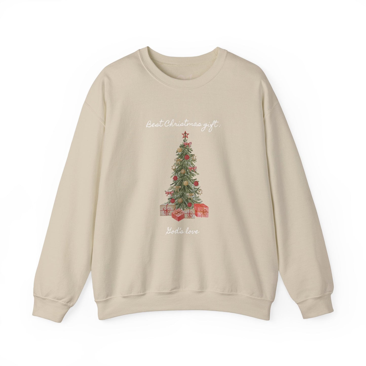 God's Gift Under the Christmas Tree Crewneck Sweatshirt