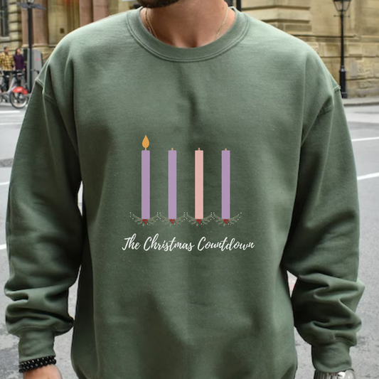 The Christmas Candle Countdown Advent Crewneck Sweatshirt