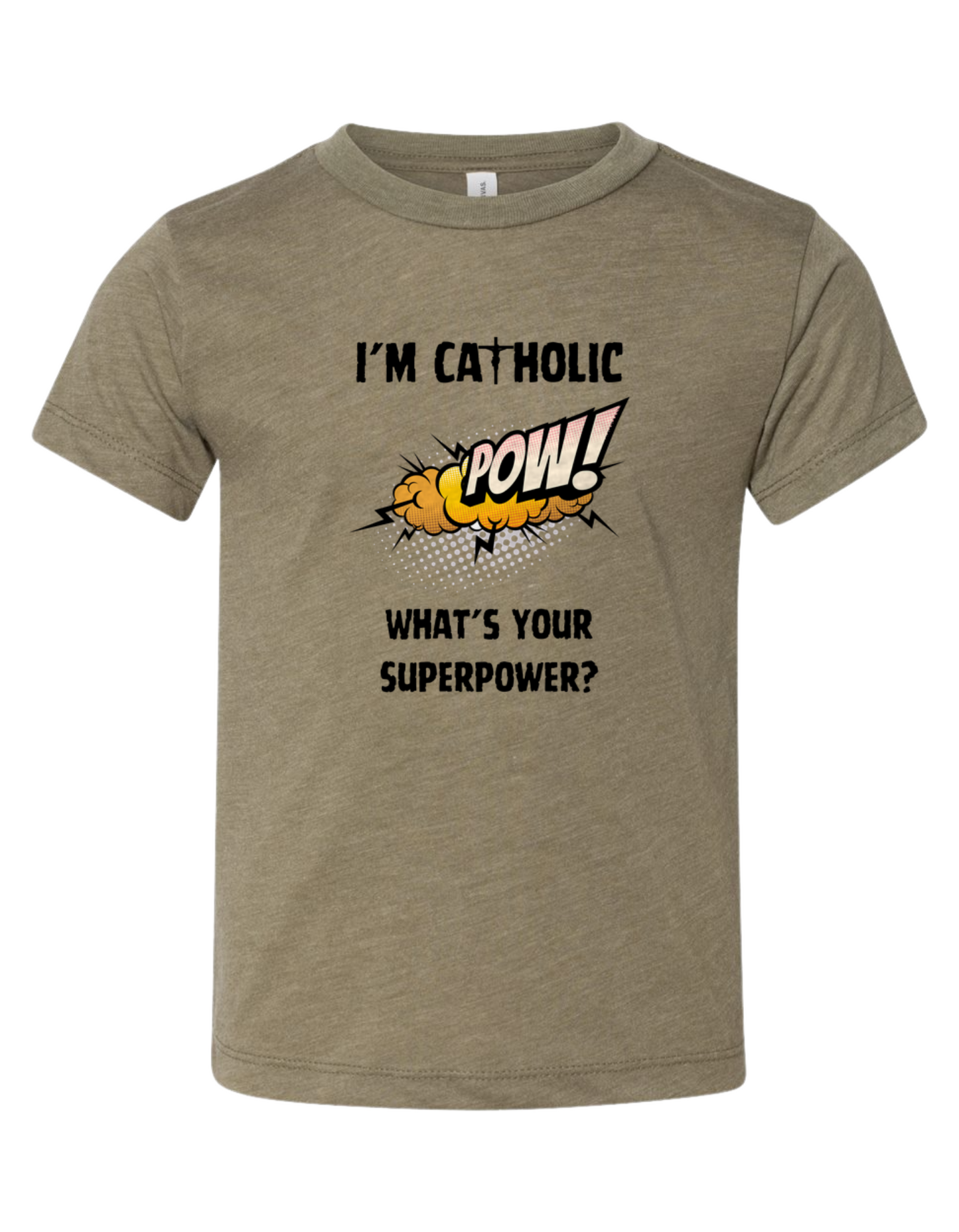 Catholic SuperPower Tshirt Kids