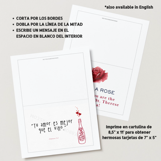 Set de Tarjetas de Amor Católicas – 8 Tarjetas Inspiradoras con Versículos Bíblicos y Temas Religiosos