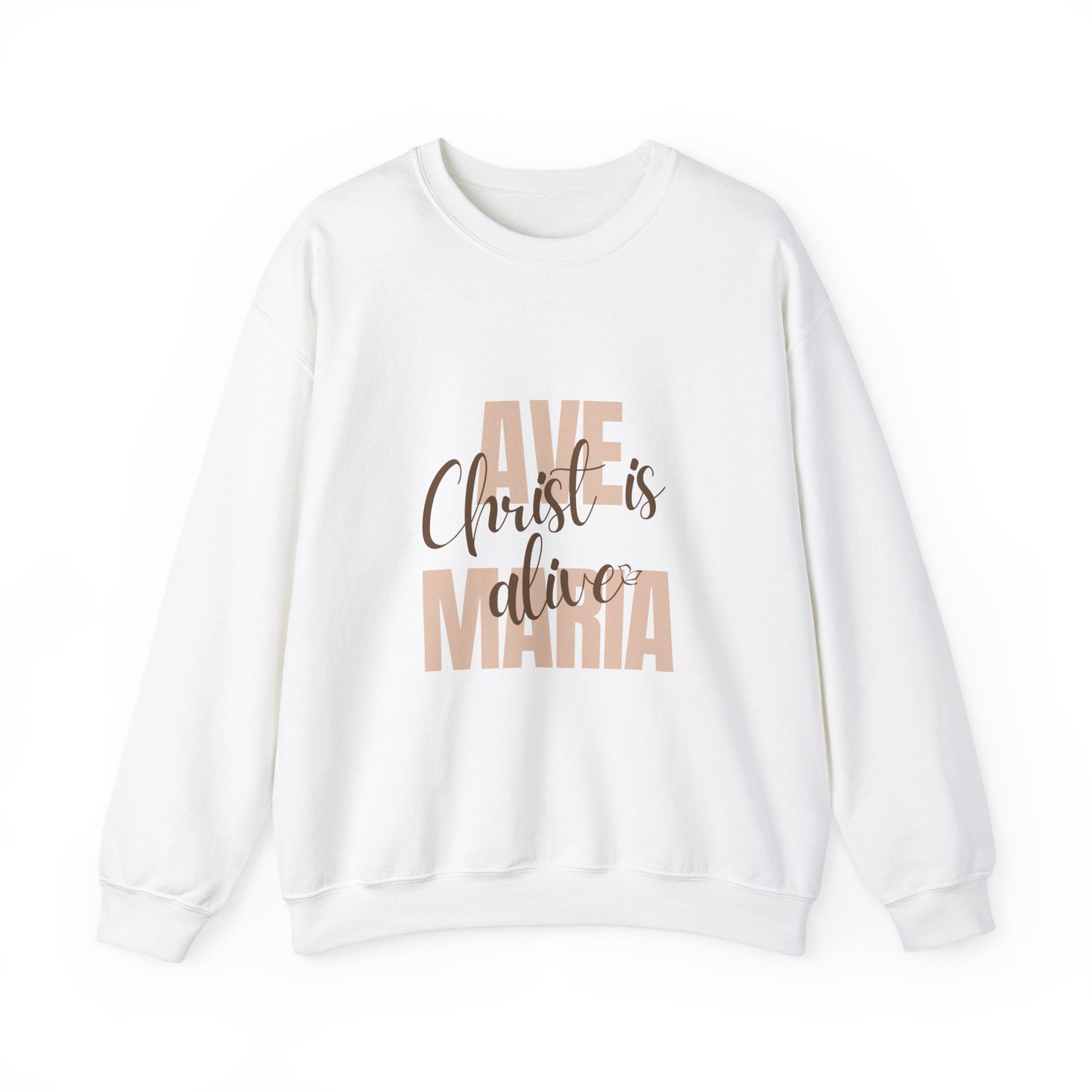 Ave Maria Christ is Alive Crewneck Sweatshirt